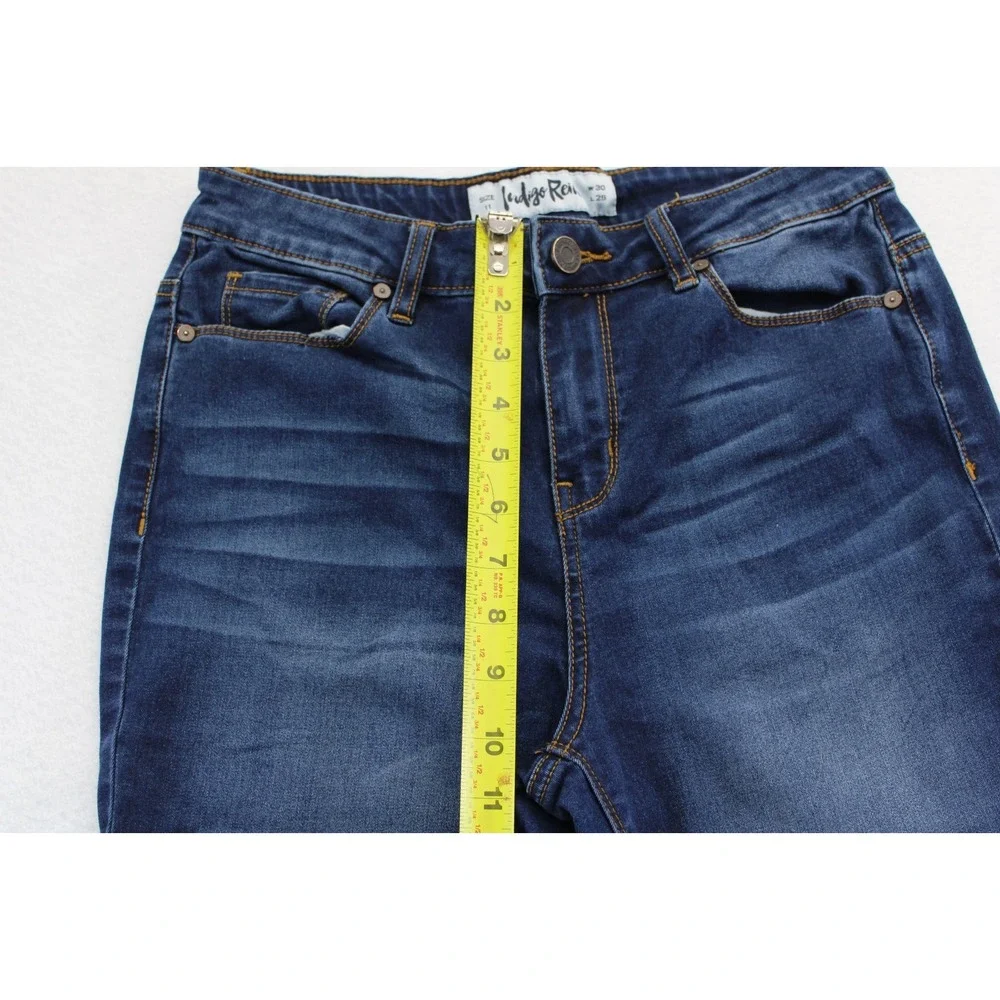 Women's Skinny Jeans Size 11 W30 L29 Dark Wash Stretch Denim Mid Rise